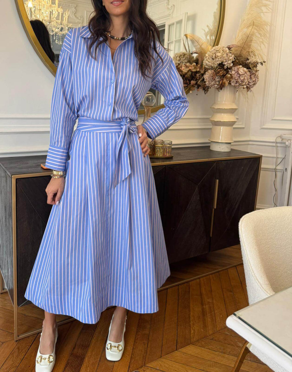 ENSEMBLE SYLVIA À RAYURES