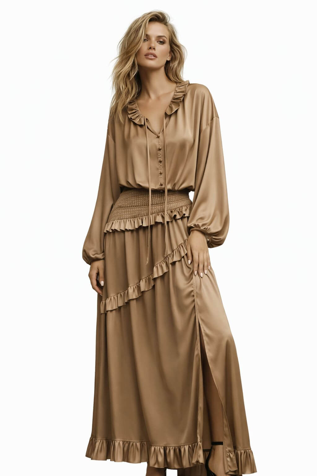ROBE ESMERALDA BEIGE