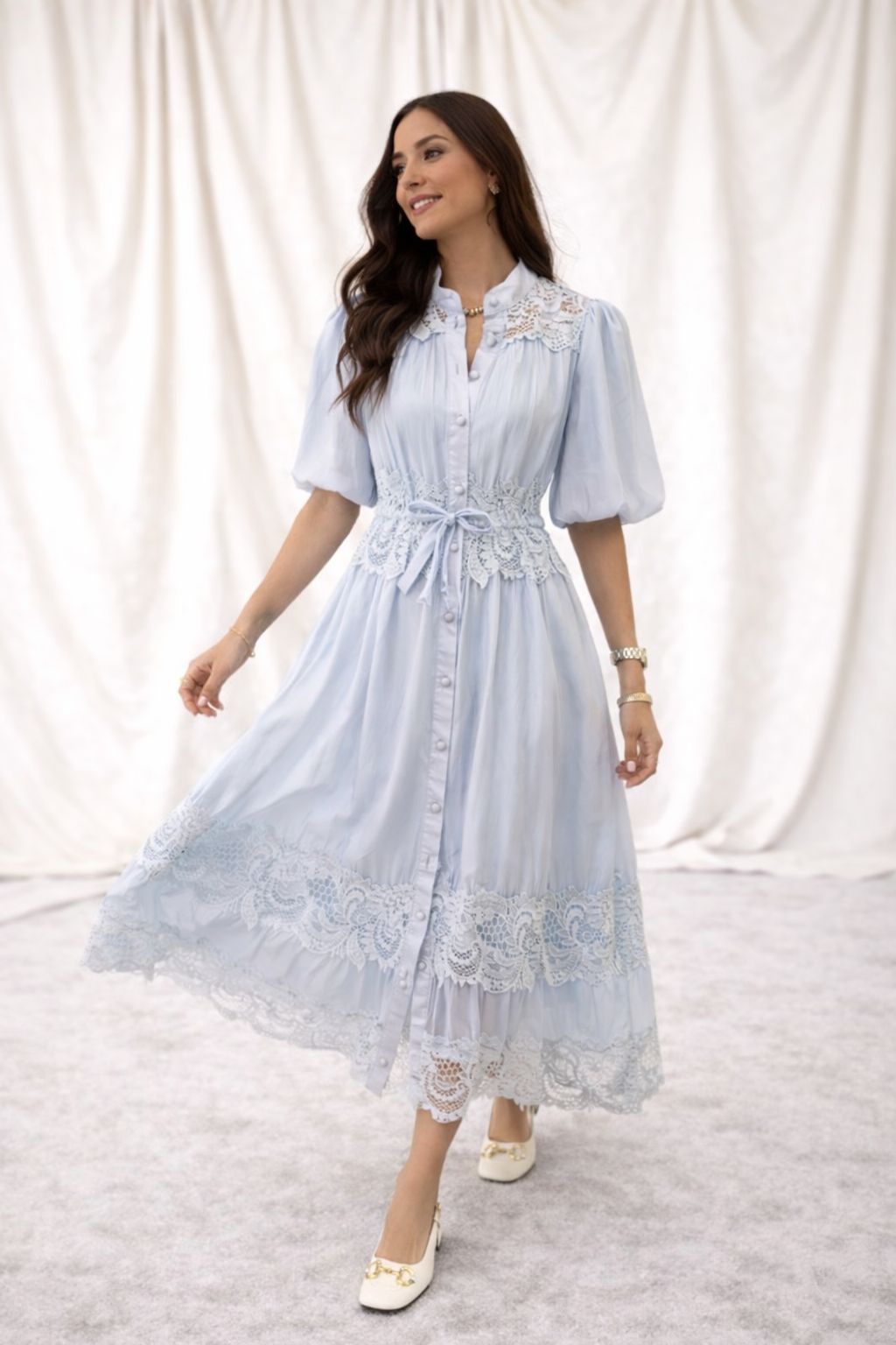 ROBE DENTELLE JOSÉPHINE (plusieurs coloris disponibles)