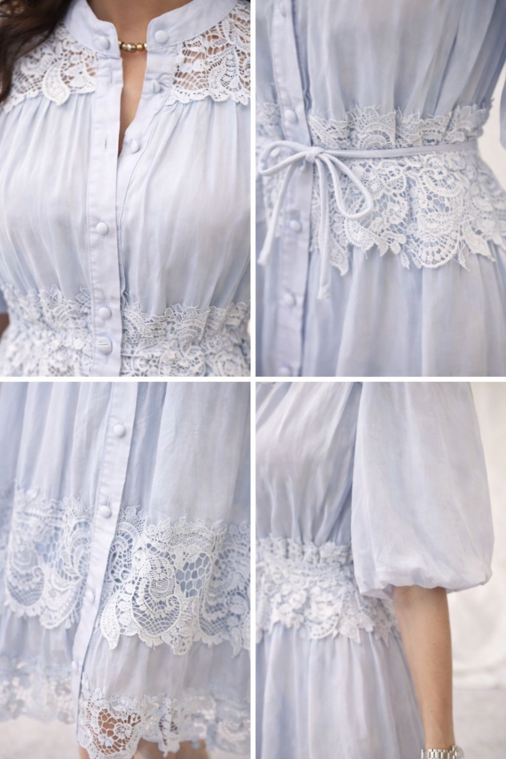 ROBE DENTELLE JOSÉPHINE (plusieurs coloris disponibles)