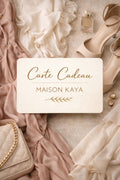 CARTE CADEAU MAISON KAYA - OFFREZ LE CHOIX