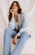 VESTE BOMBERS BLEU