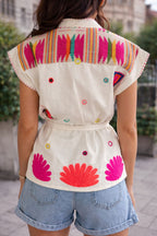 TOP KIMONO PERROQUET (plusieurs coloris disponibles)