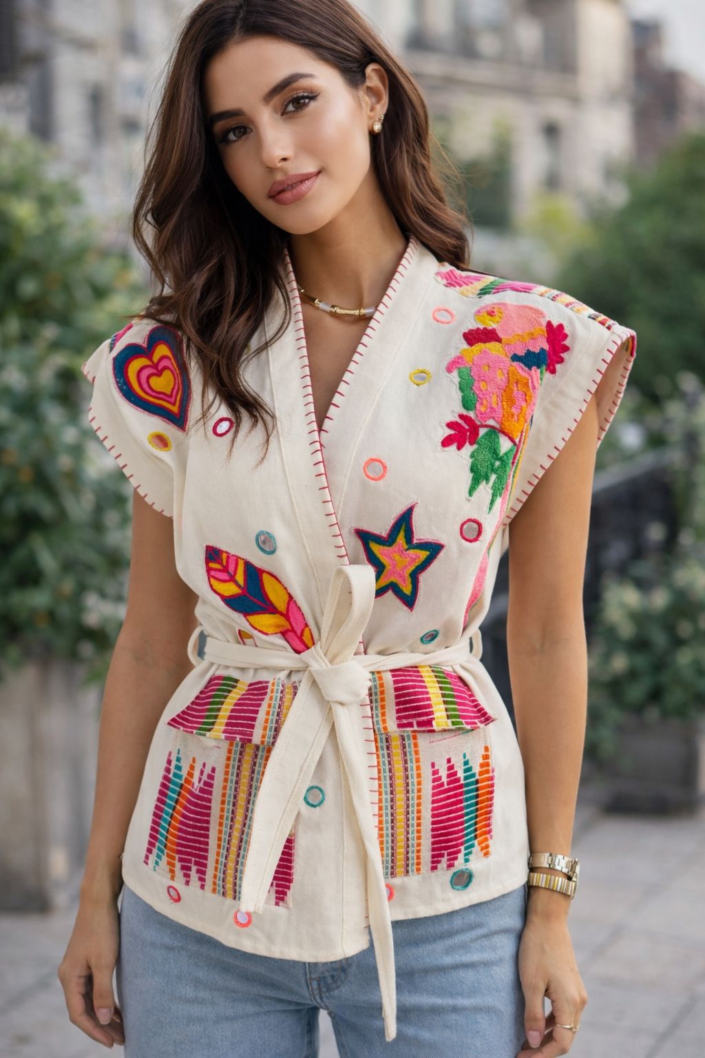 TOP KIMONO PERROQUET (plusieurs coloris disponibles)