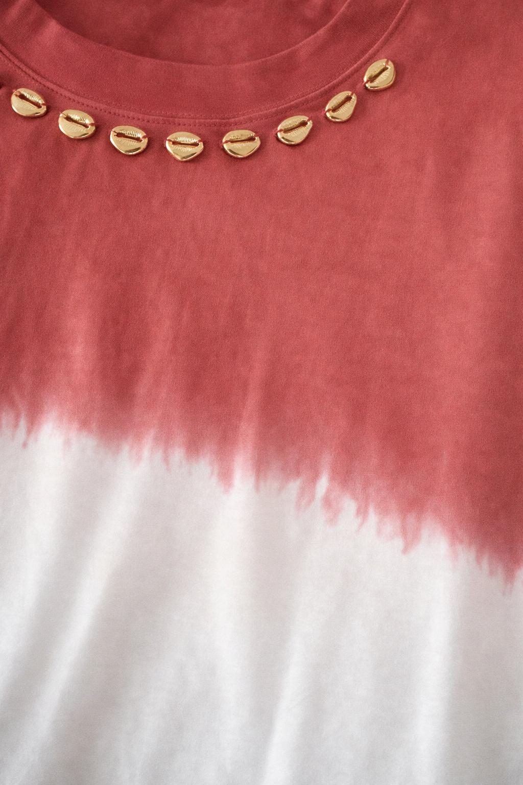 T-SHIRT COQUILLAGE DÉGRADÉ (plusieurs coloris disponibles)