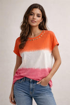 T-SHIRT COQUILLAGE DÉGRADÉ (plusieurs coloris disponibles)